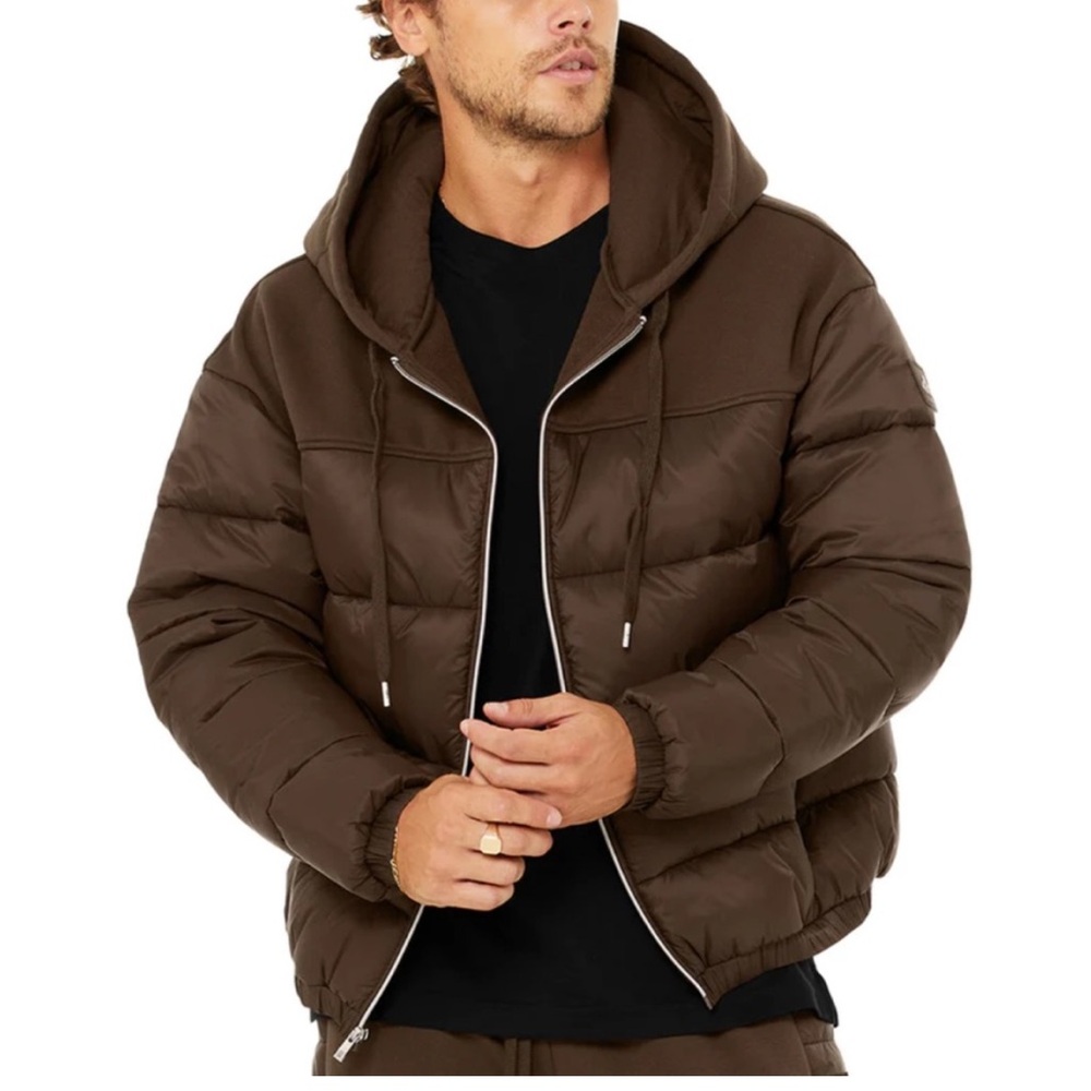 ALO Yoga Brown Quilted Puffer Jacket